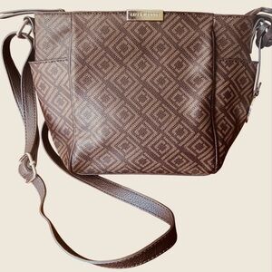Liz Claiborne Brown Quilted Shoulder Bag